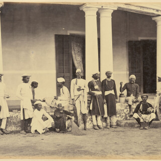 Group-of-Native-Servants---Circa-1860s