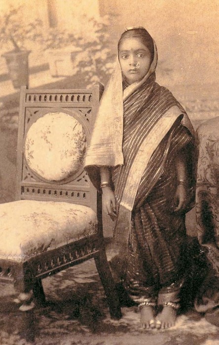 Little-Indian-Girl-in-Sari---Undated-Vintage-Photograph.jpg