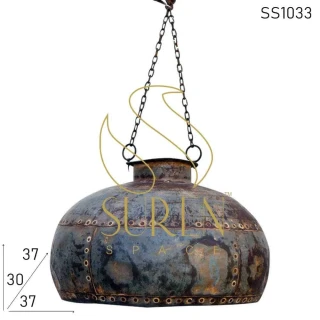 Old-Indian-Pot-Antique-Style-Hanging-Light