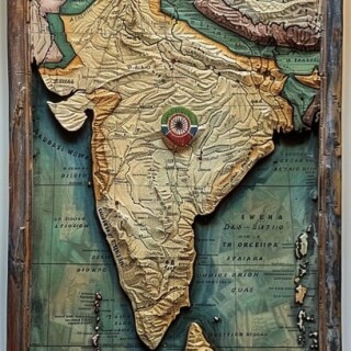 india-relief-map-stockcake