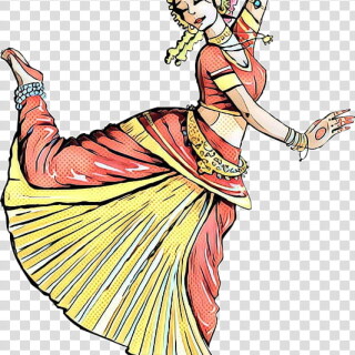 pop-art-retro-vintage-india-dance-indian-classical-dance-dance-in-india-bharatanatyam-odissi-music-png-clipart